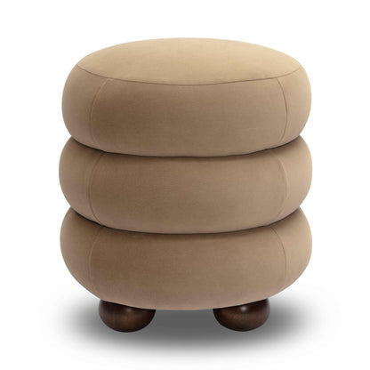 Stefanie Performance Velvet Ottoman