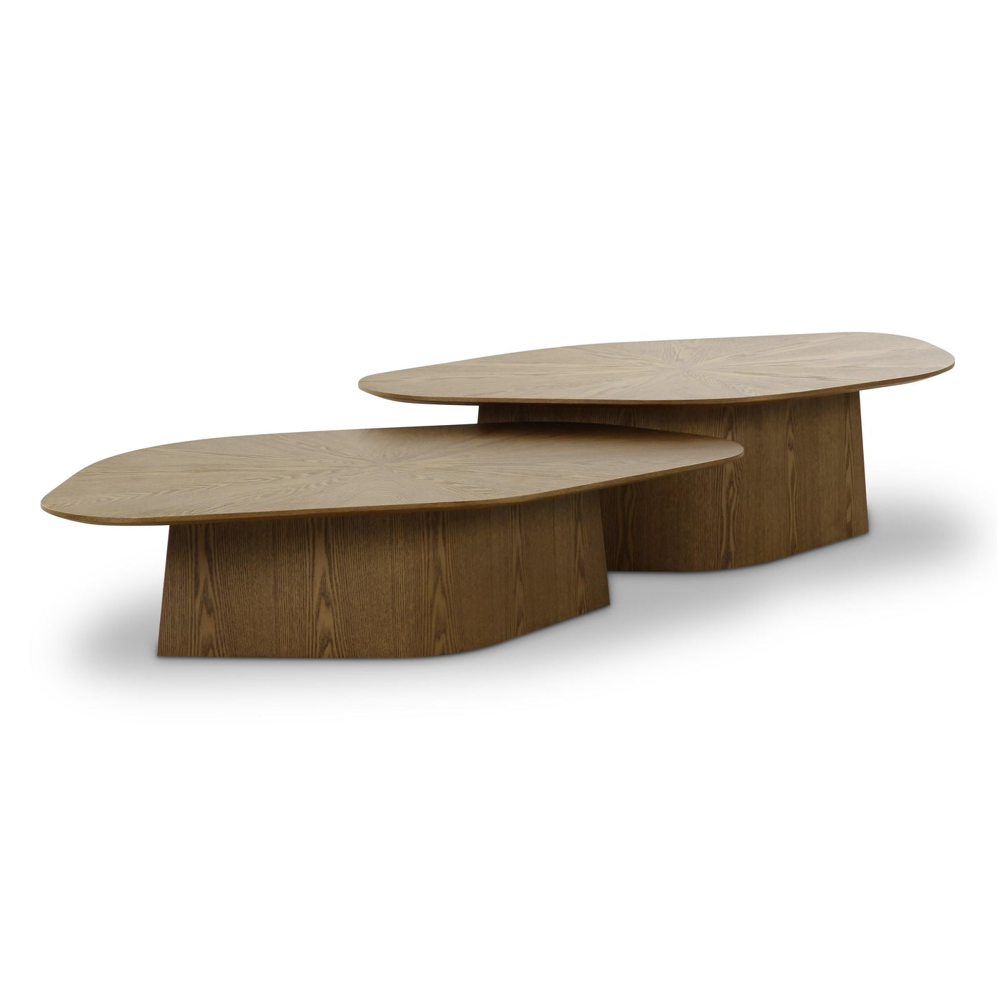 Roche 2-Piece Ash Nesting Coffee Table Set - Brown