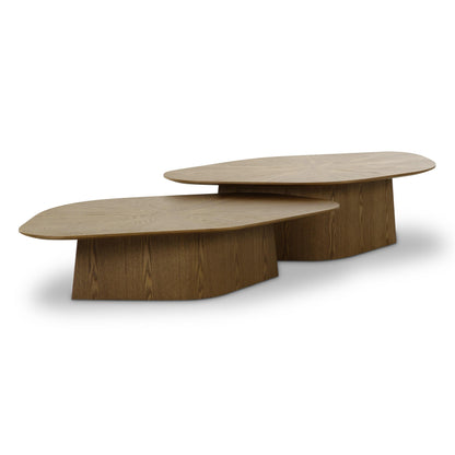 Roche 2-Piece Ash Nesting Coffee Table Set - Brown