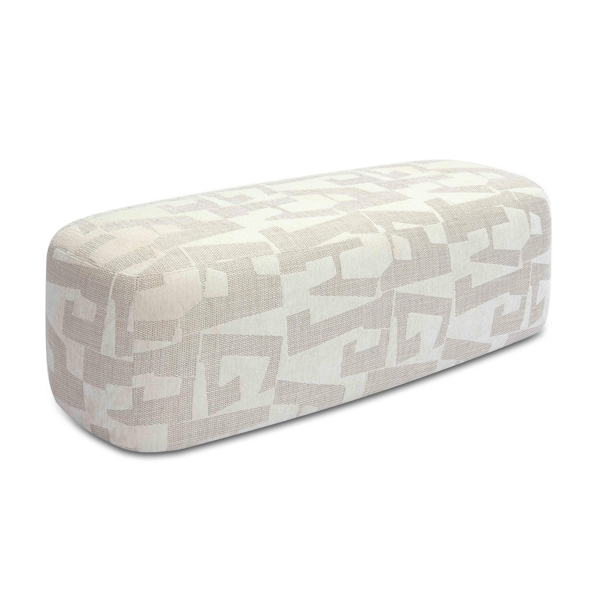 Graceland 54" Cream Performance Jacquard Bench - Default Variant