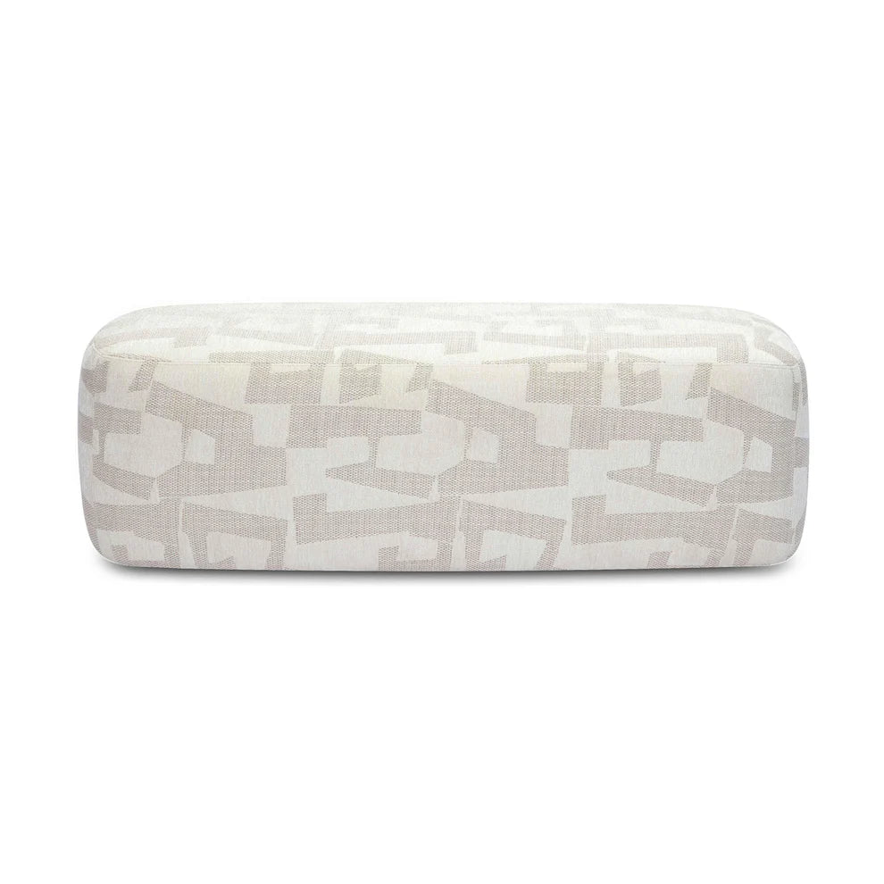 Graceland 54" Cream Performance Jacquard Bench