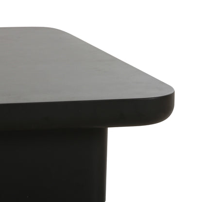 Yoko Black Coffee Table (32"-39")