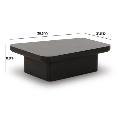 Yoko Black Coffee Table (32"-39")