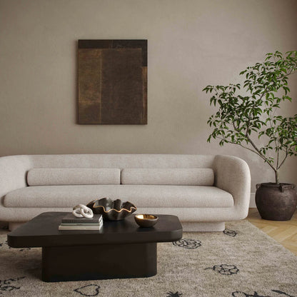 Simone 96" Cream Performance Boucle Sofa