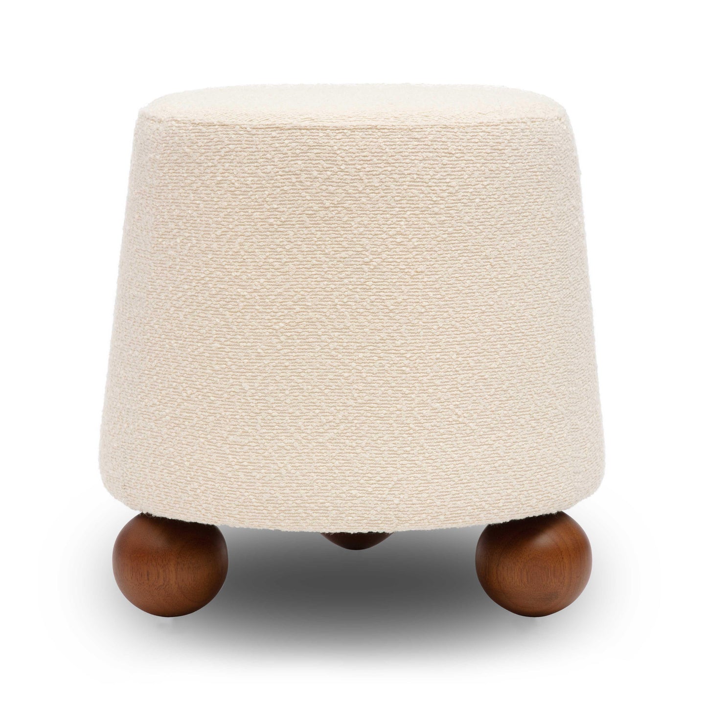 Jaine Performance Boucle Ottoman - Cream