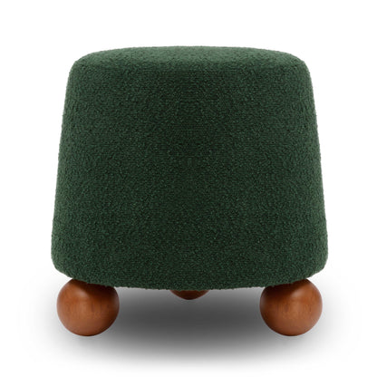 Jaine Performance Boucle Ottoman - Forest Green