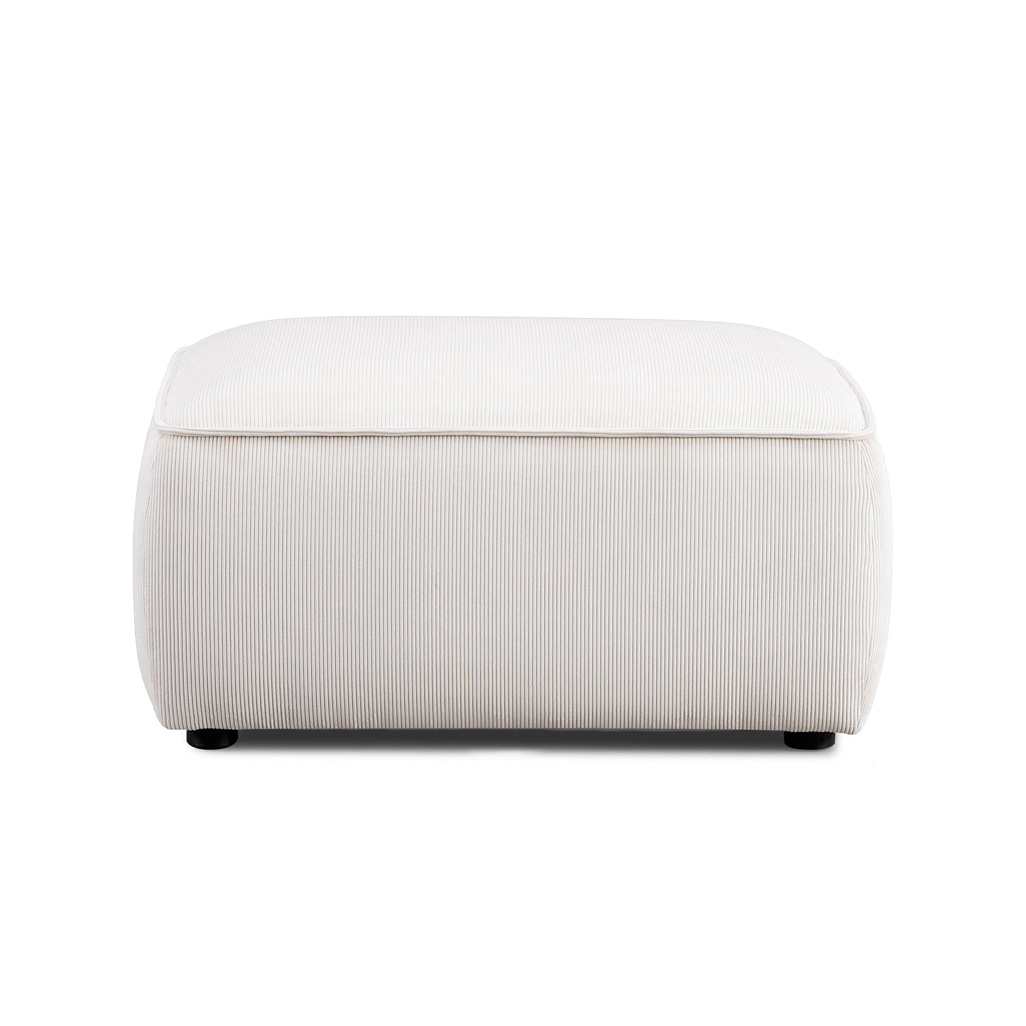 Travie Performance Corduroy Velvet Ottoman
