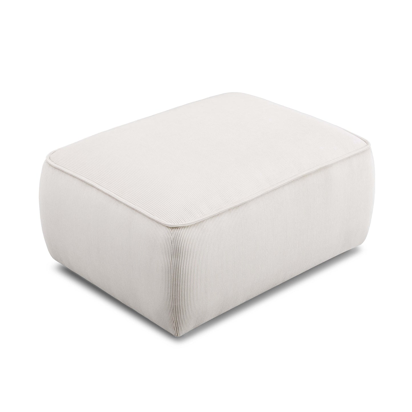 Travie Performance Corduroy Velvet Ottoman