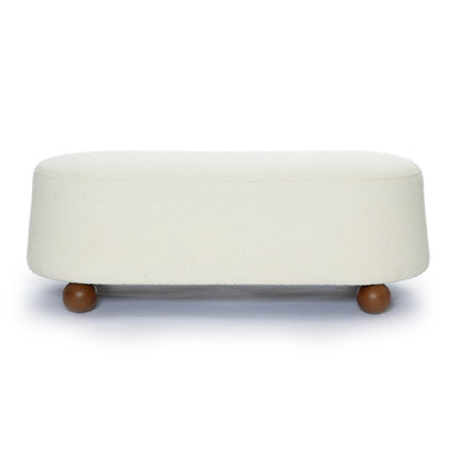 Jaine 48" Performance Boucle Large Ottoman