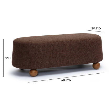 Jaine 48" Performance Boucle Large Ottoman