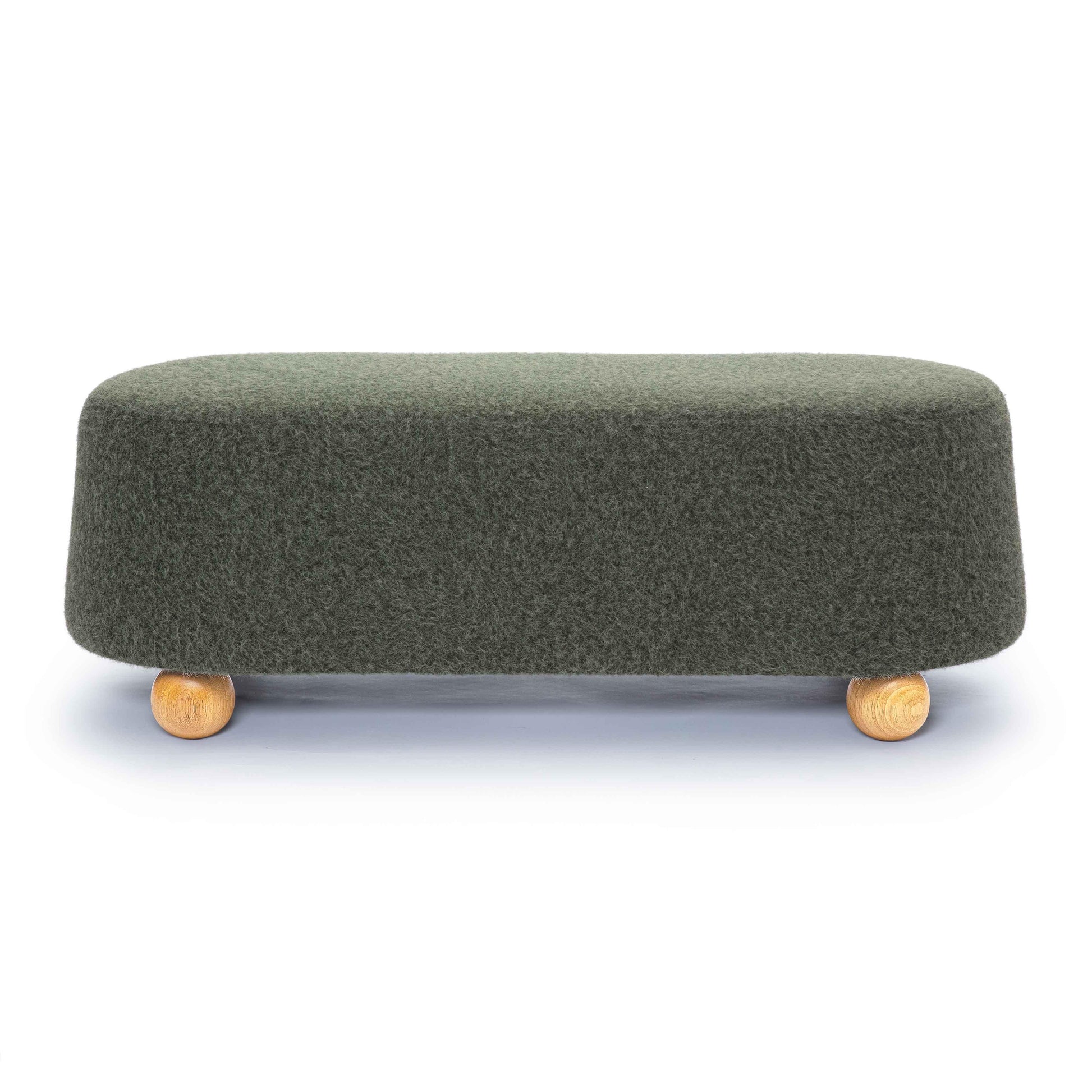 Jaine 48" Contract-Grade Faux Mohair Large Ottoman
