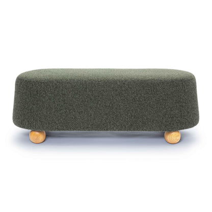 Jaine 48" Contract-Grade Faux Mohair Large Ottoman