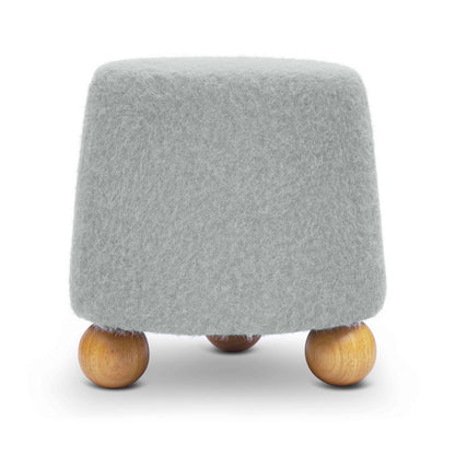 Jaine Contract-Grade Faux Mohair Ottoman