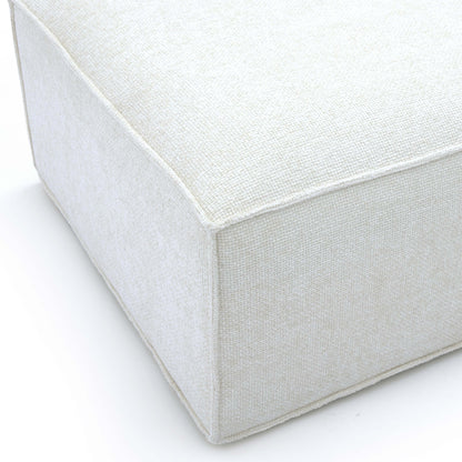Mindy Performance Chenille Basketweave Ottoman