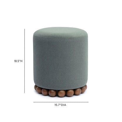 Dex Performance Vegan Mohair Ottoman