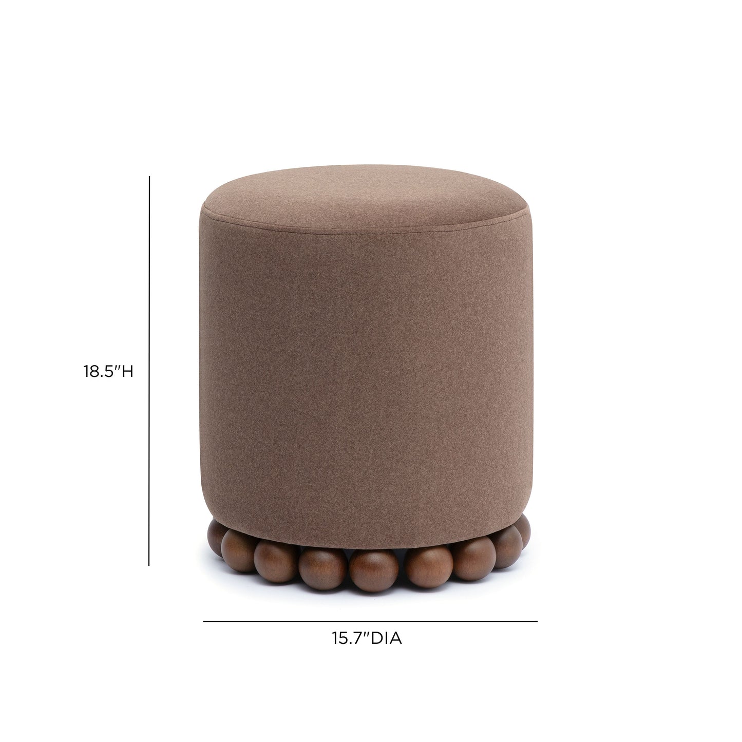 Dex Performance Vegan Mohair Ottoman