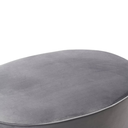 Scarlett Performance Velvet Oval Ottoman