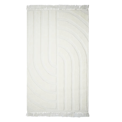 Loop White Area Rug - 5' x 8'