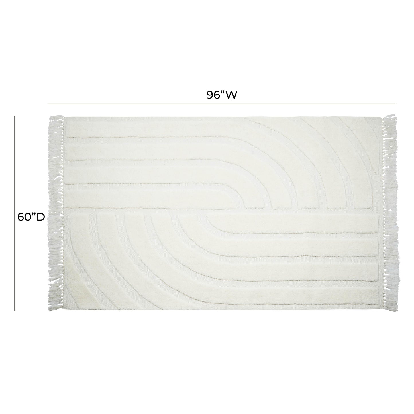Loop White Area Rug