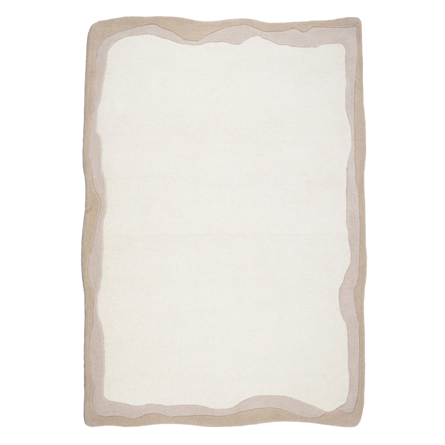 Tarba Rectangular Floor Rug - Tan / 5' x 7'