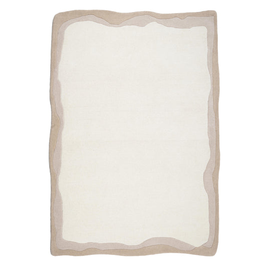 Tarba Rectangular Floor Rug - Tan / 5' x 7'