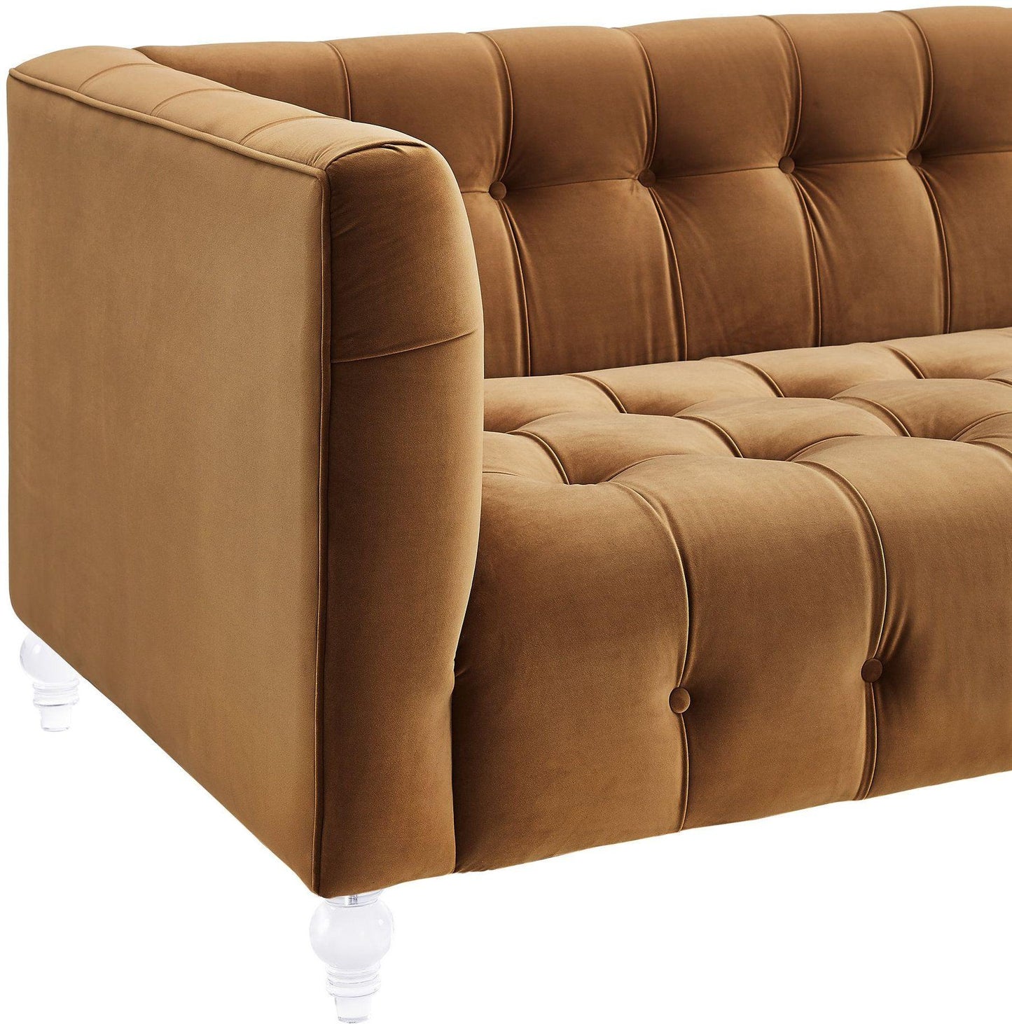 Bea 90.6" Performance Velvet Tufted Sofa