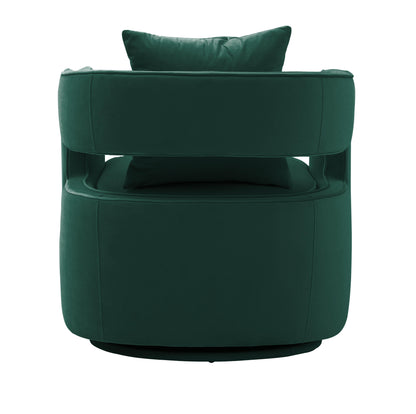 Kennedy Performance Velvet Swivel Accent Chair