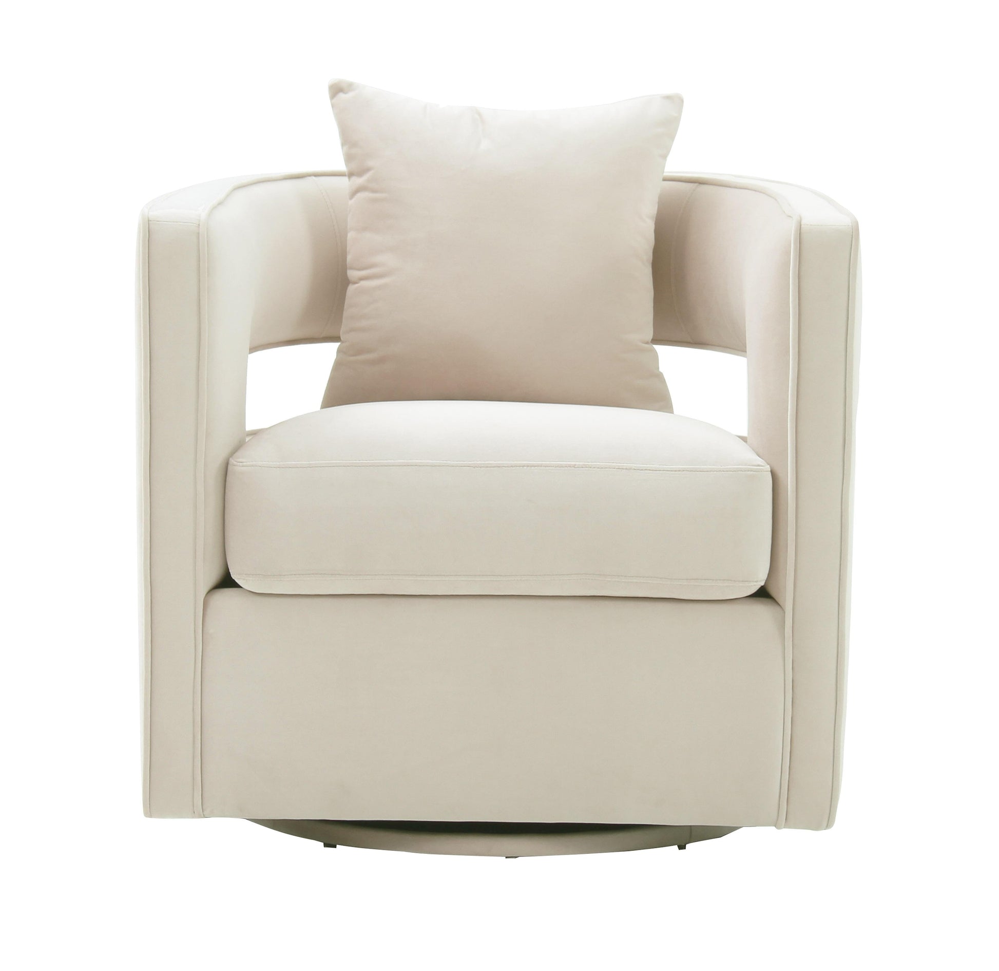 Kennedy Performance Velvet Swivel Accent Chair