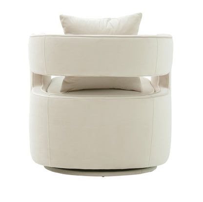 Kennedy Performance Velvet Swivel Accent Chair