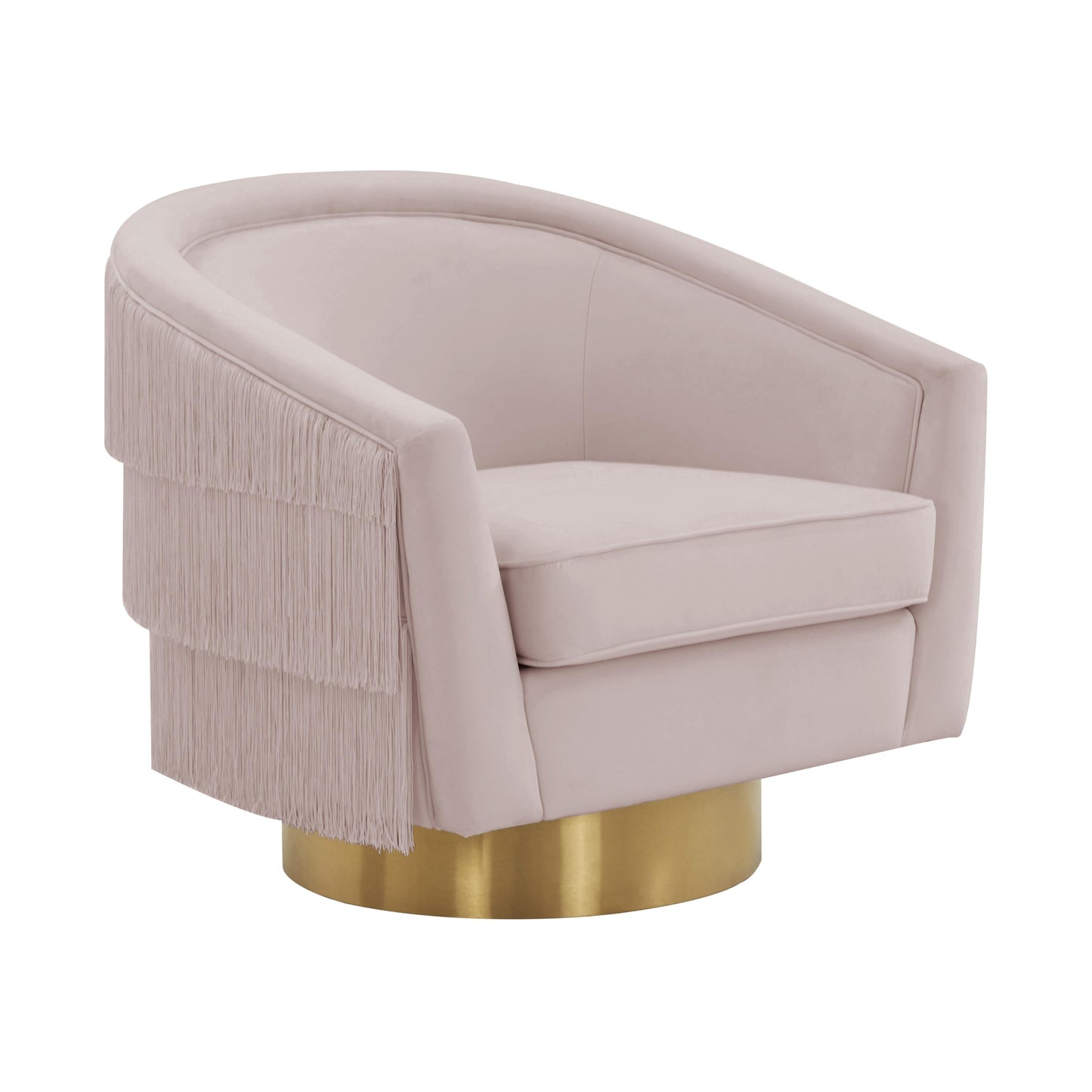 Flapper Velvet Swivel Chair
