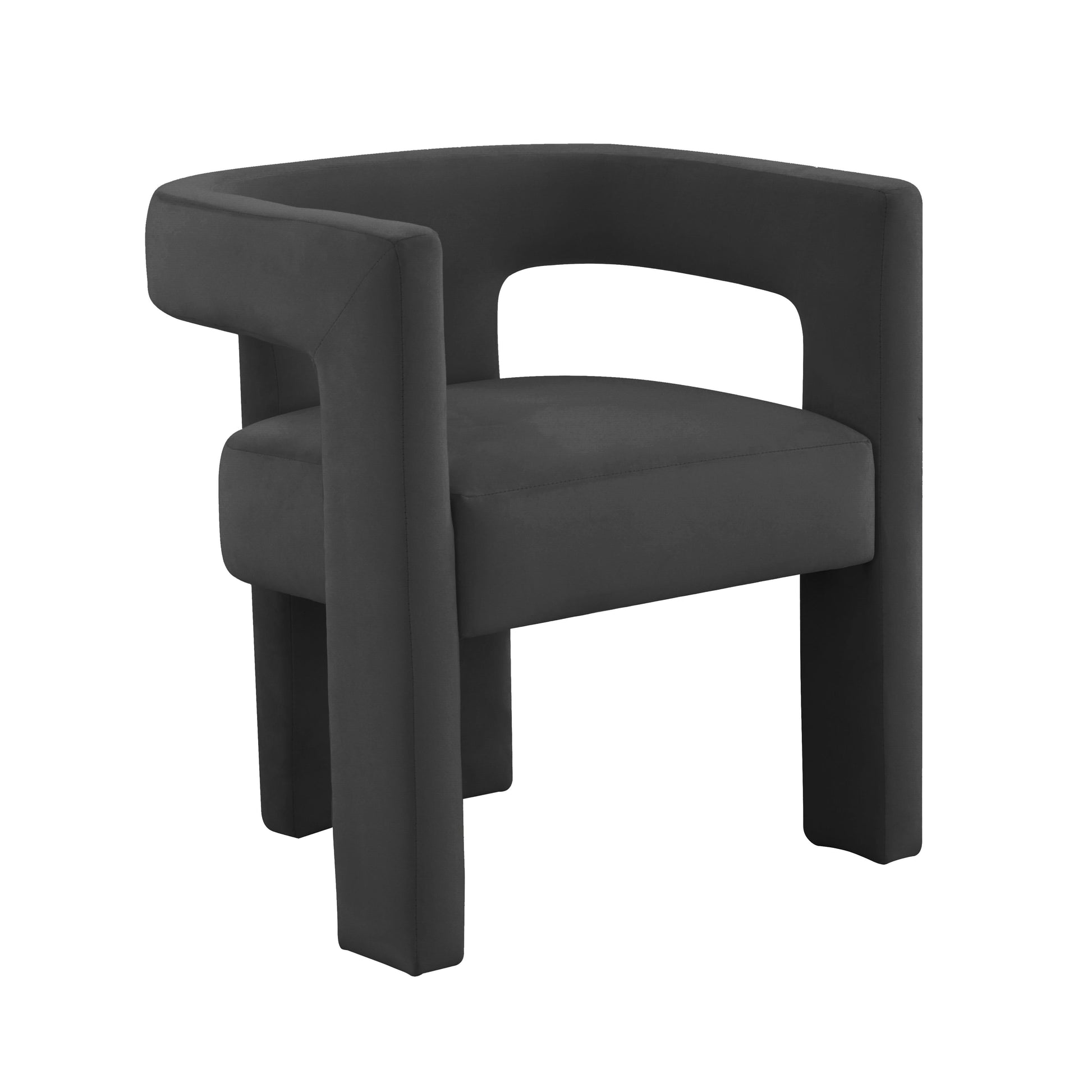Sloane Performance Velvet Accent Chair - Black