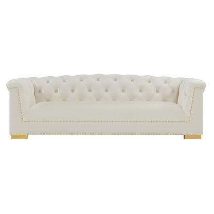 Farah 91" Performance Velvet Sofa by Inspire Me! Home Decor