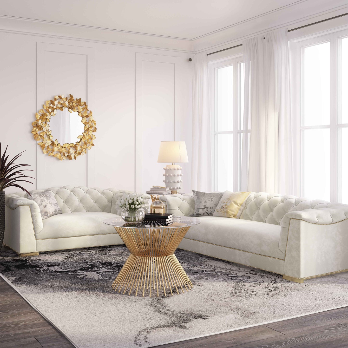 Farah 69" Performance Velvet Loveseat by Inspire Me! Home Decor