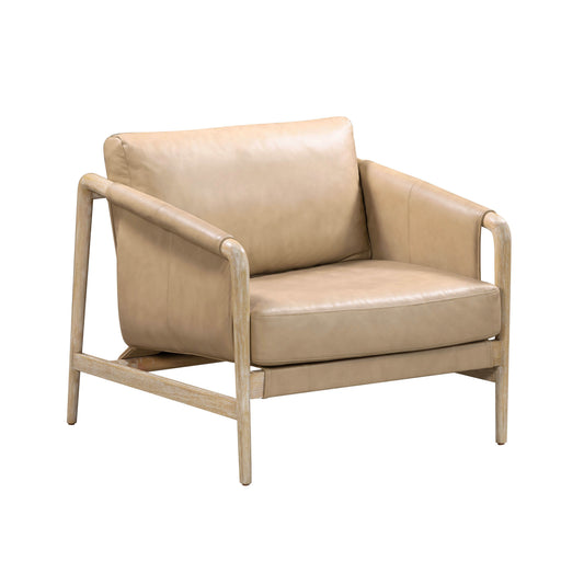 Chakka Contract-Grade Genuine Leather Accent Chair