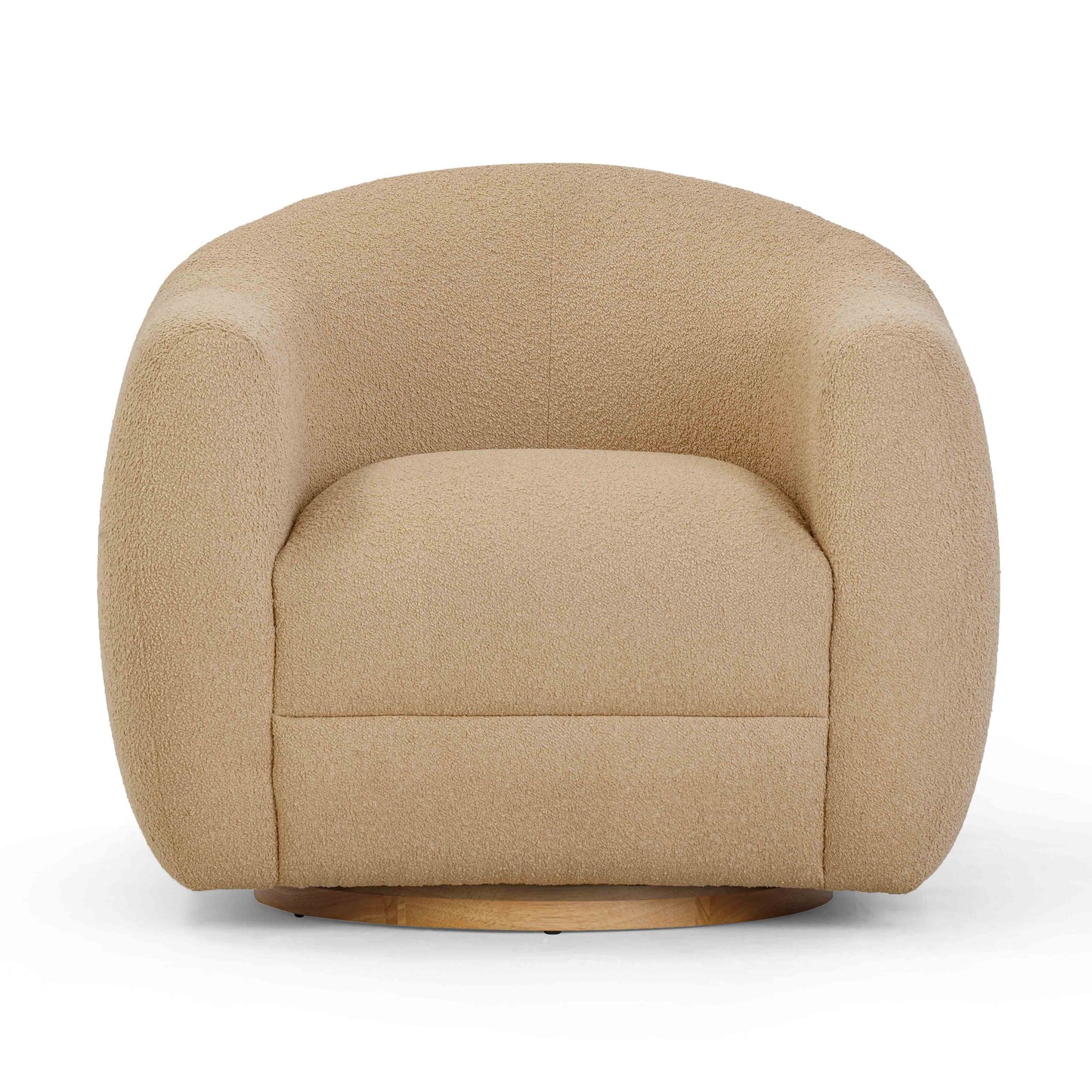 Judy Boucle Swivel Accent Chair