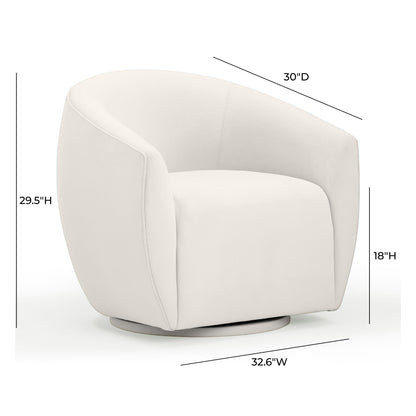 Jordan Performance Velvet Swivel Accent Chair