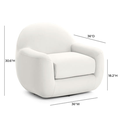 Tiago Performance Velvet Swivel Accent Chair
