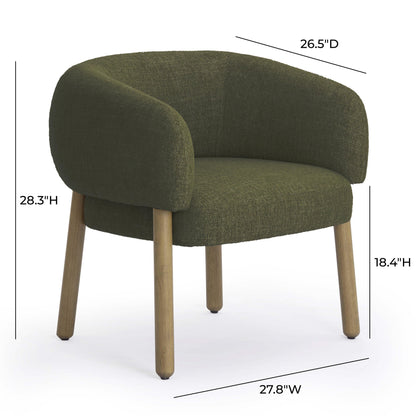 Foxy Textured Performance Fabric Accent Chair