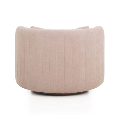 Nura Contract-Grade Chenille Swivel Accent Chair