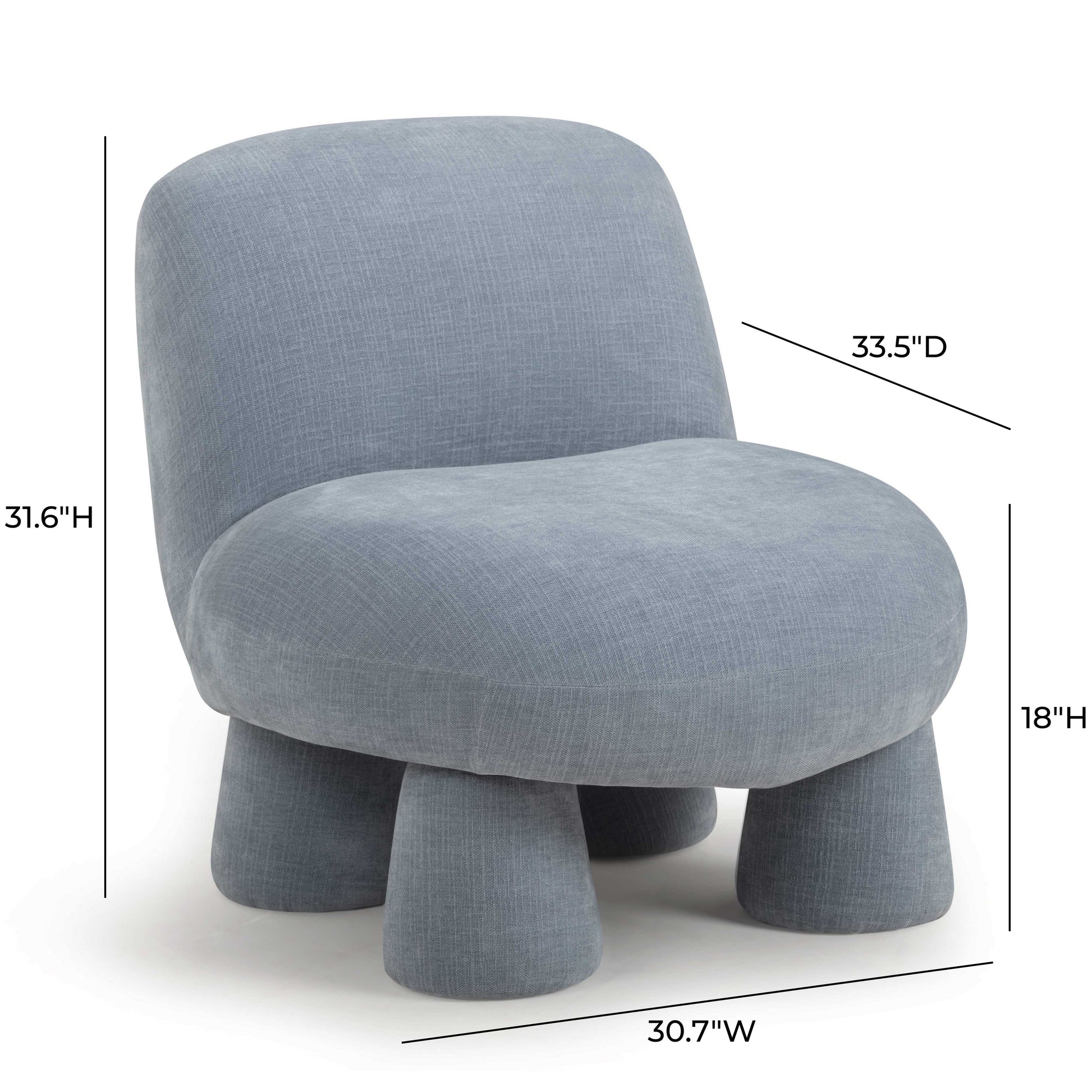 Stomp Upcycled Performance Chenille Accent Chair