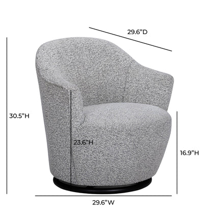 Skyla Performance Boucle Swivel Accent Chair