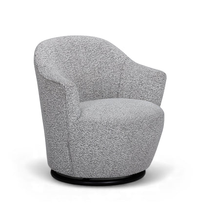 Skyla Performance Boucle Swivel Accent Chair - Grey