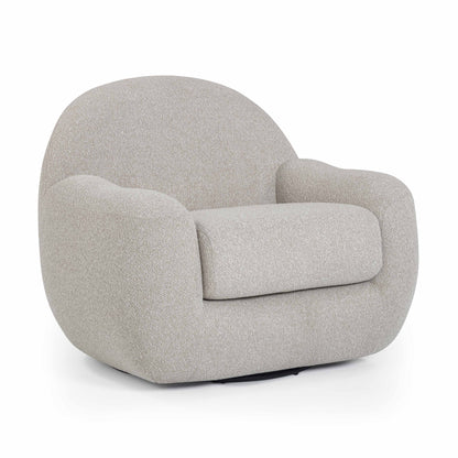 Tiago Warm Grey Performance Boucle Swivel Accent Chair - Default Variant