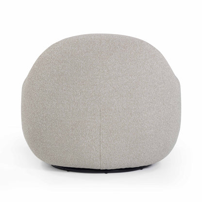 Tiago Warm Grey Performance Boucle Swivel Accent Chair