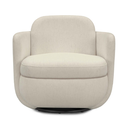 Wolfie Performance Chenille Swivel Accent Chair - Cream