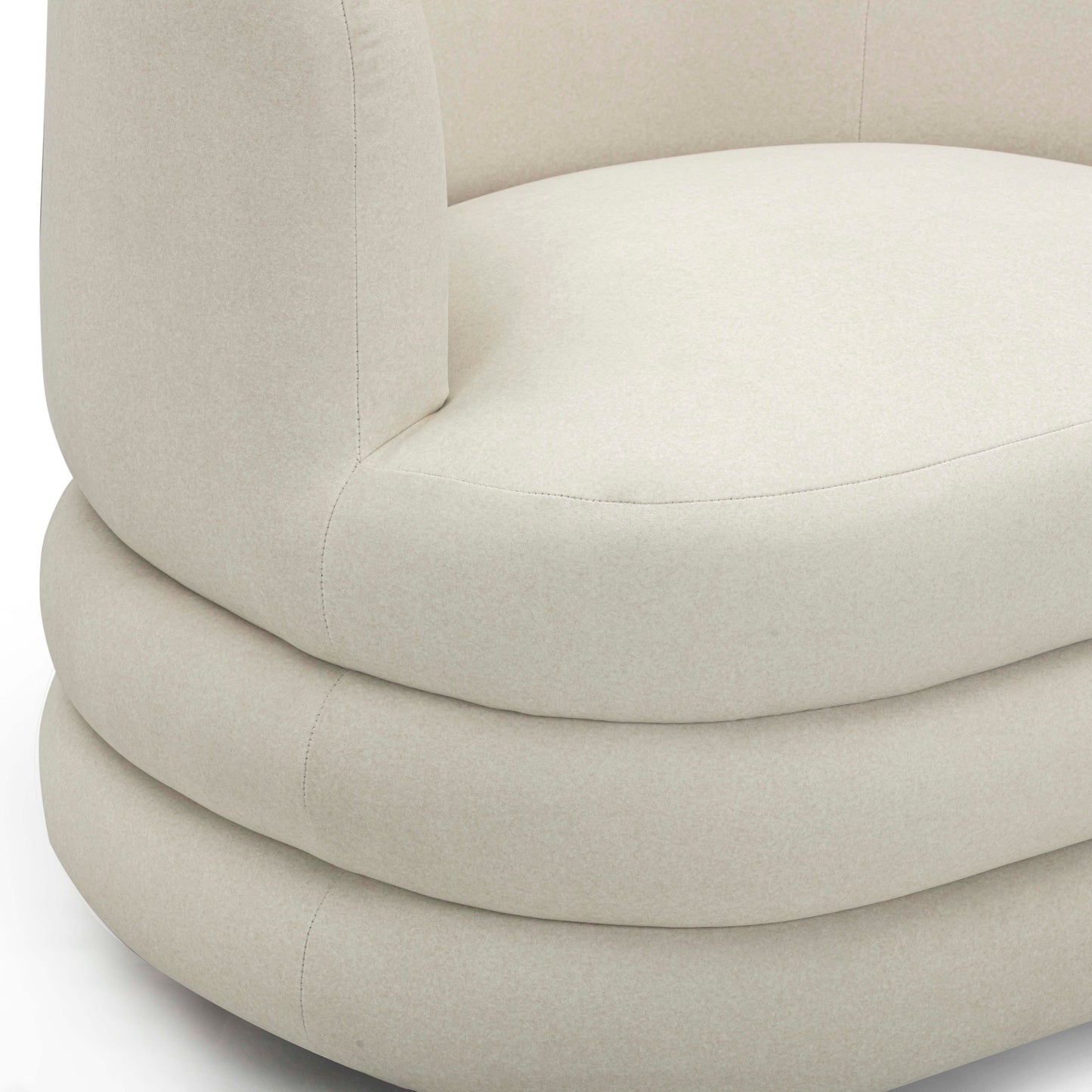 Astor Performance Faux Mohair Swivel Hotel Lounge Chair