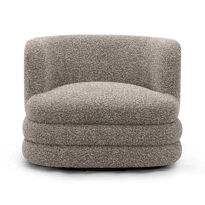 Astor Heavy Performance Boucle Swivel Hotel Lounge Chair - Heathered Grey