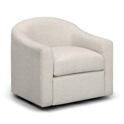 Thao Contract-Grade Basketweave Fabric Swivel Accent Chair