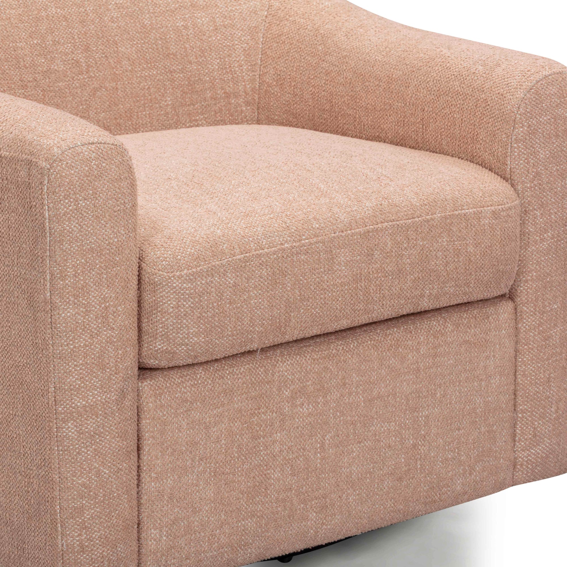 Thao Contract-Grade Basketweave Fabric Swivel Accent Chair
