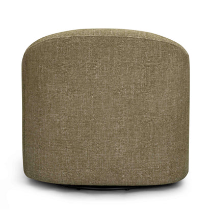 Thao Contract-Grade Basketweave Fabric Swivel Accent Chair